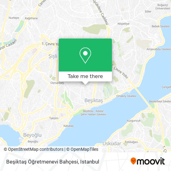 Beşiktaş Öğretmenevi Bahçesi map