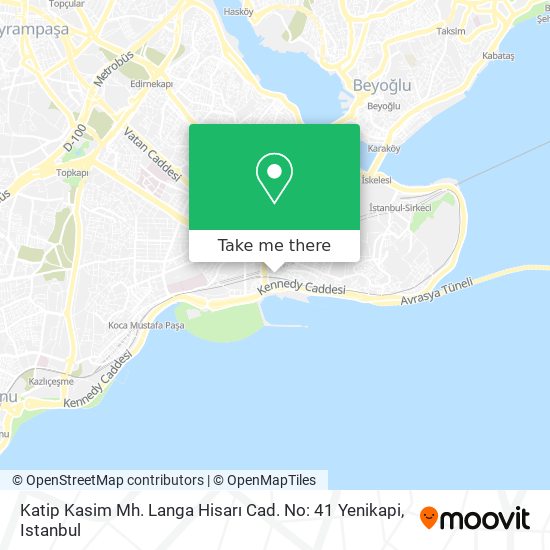 Katip Kasim Mh. Langa Hisarı Cad. No: 41 Yenikapi map