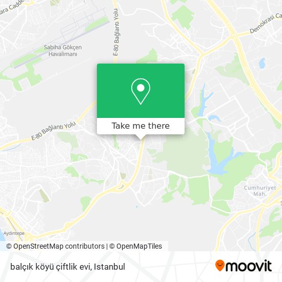 balçık köyü çiftlik evi map