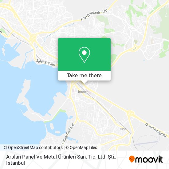 Arslan Panel Ve Metal Ürünleri San. Tic. Ltd. Şti. map