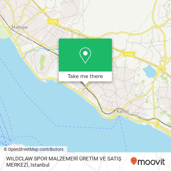 WILDCLAW SPOR MALZEMERİ ÜRETİM VE SATIŞ MERKEZİ map