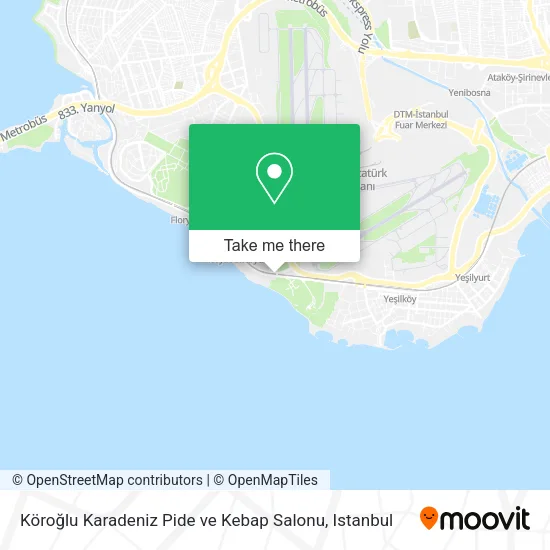 Köroğlu Karadeniz Pide ve Kebap Salonu map