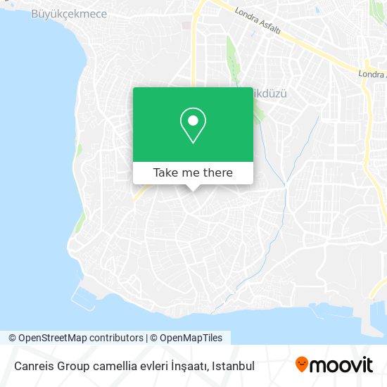 Canreis Group camellia evleri İnşaatı map