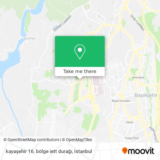 kayaşehir 16. bölge iett durağı map