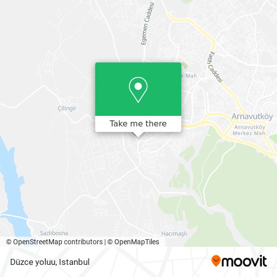 Düzce yoluu map