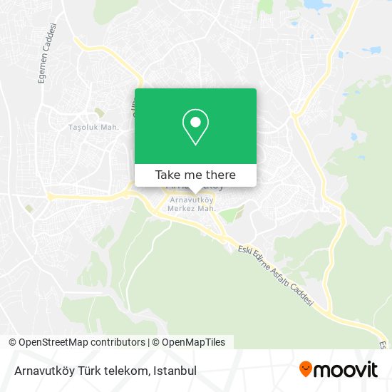 Arnavutköy Türk telekom map