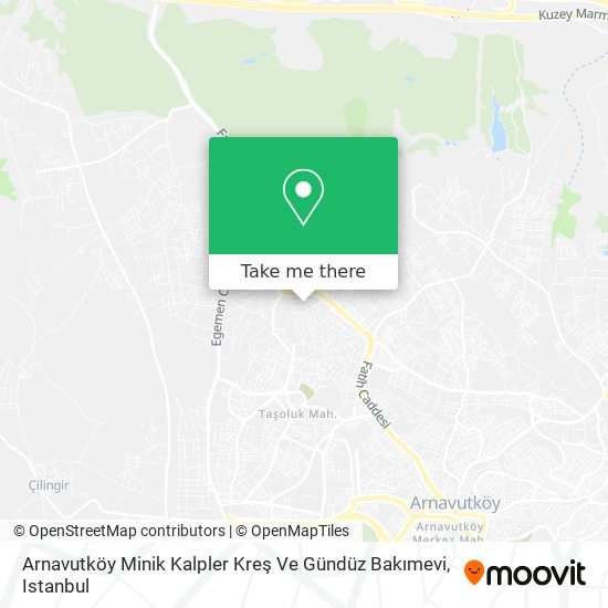 Arnavutköy Minik Kalpler Kreş Ve Gündüz Bakımevi map