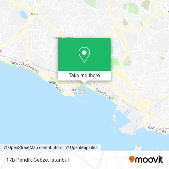 17b Pendik Gebze map