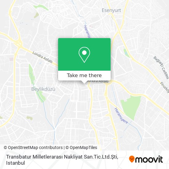 Transbatur Milletlerarası Nakliyat San.Tic.Ltd.Şti map