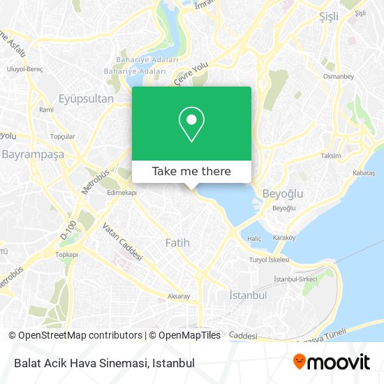 Balat Acik Hava Sinemasi map