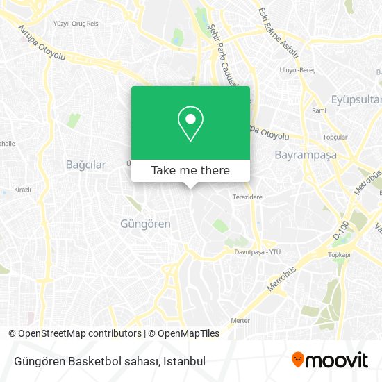 Güngören Basketbol sahası map