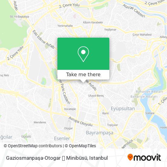 Gaziosmanpaşa-Otogar 🚐 Minibüsü map