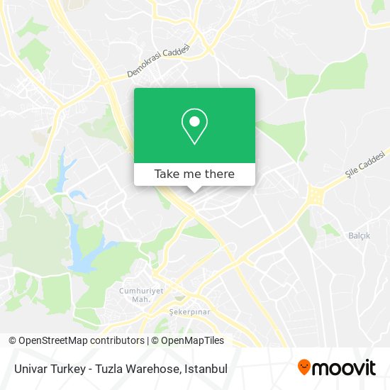 Univar Turkey - Tuzla Warehose map