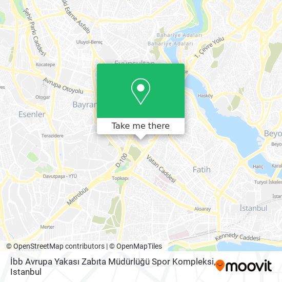 İbb Avrupa Yakası Zabıta Müdürlüğü Spor Kompleksi map