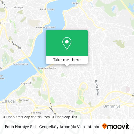 Fatih Harbiye Set - Çengelköy Arcaoğlu Villa map