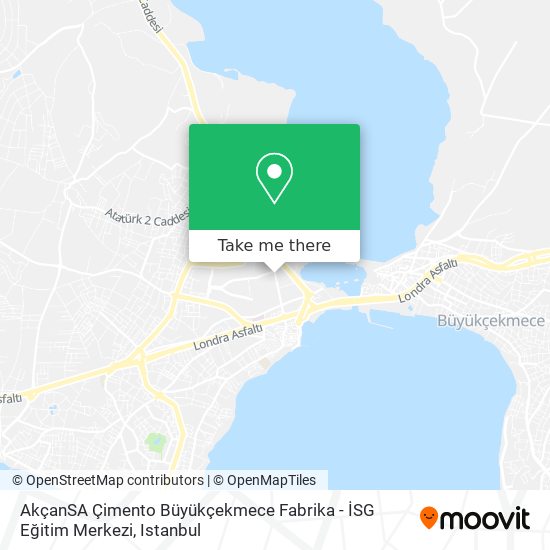 AkçanSA Çimento Büyükçekmece Fabrika - İSG Eğitim Merkezi map
