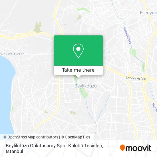 Beylikdüzü Galatasaray Spor Kulübü Tesisleri map