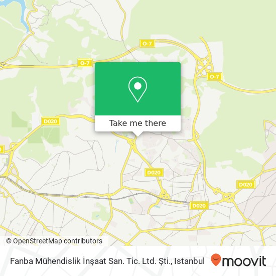 Fanba Mühendislik İnşaat  San. Tic. Ltd. Şti. map