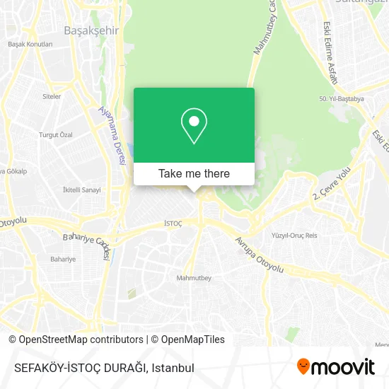 SEFAKÖY-İSTOÇ DURAĞI map
