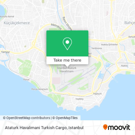 Ataturk Havalimani Turkish Cargo map