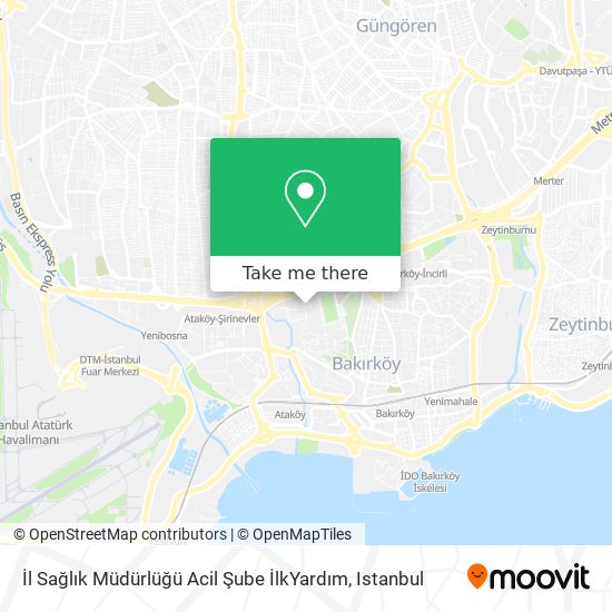 İl Sağlık Müdürlüğü Acil Şube İlkYardım map