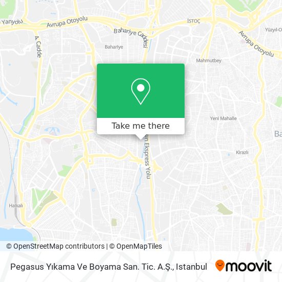 Pegasus Yıkama Ve Boyama San. Tic. A.Ş. map