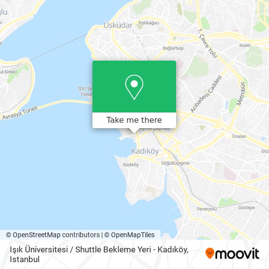 Işık Üniversitesi / Shuttle Bekleme Yeri - Kadıköy map