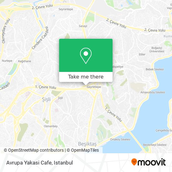 Avrupa Yakasi Cafe map