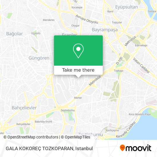 GALA KOKOREÇ TOZKOPARAN map