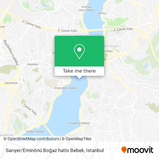 Sarıyer / Eminönü Boğaz hattıı Bebek map