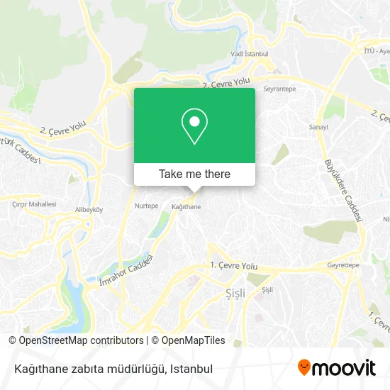 Kağıthane zabıta müdürlüğü map