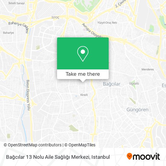 Bağcılar 13 Nolu Aile Sağlığı Merkezi map