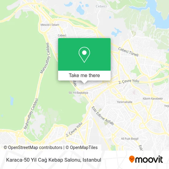 Karaca-50 Yil Cağ Kebap Salonu map