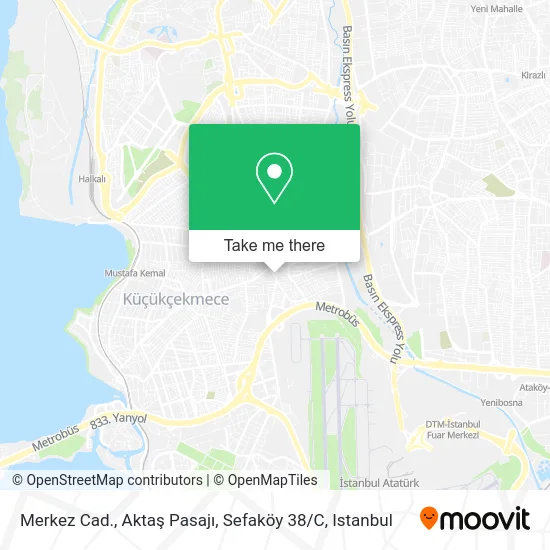 Merkez Cad., Aktaş Pasajı, Sefaköy 38 / C map