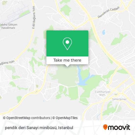 pendik deri Sanayi minibüsü map