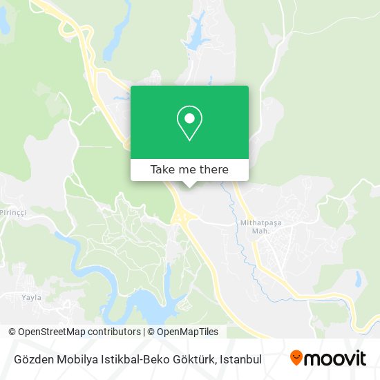 Gözden Mobilya Istikbal-Beko Göktürk map