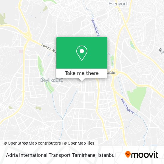 Adria International Transport Tamirhane map