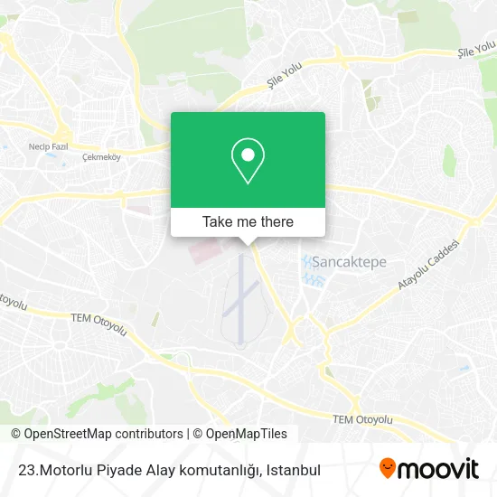 23.Motorlu Piyade Alay komutanlığı map