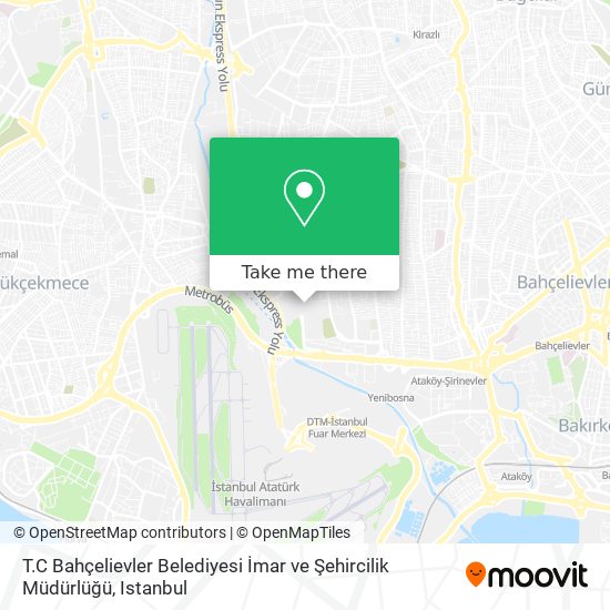 T.C Bahçelievler Belediyesi İmar ve Şehircilik Müdürlüğü map