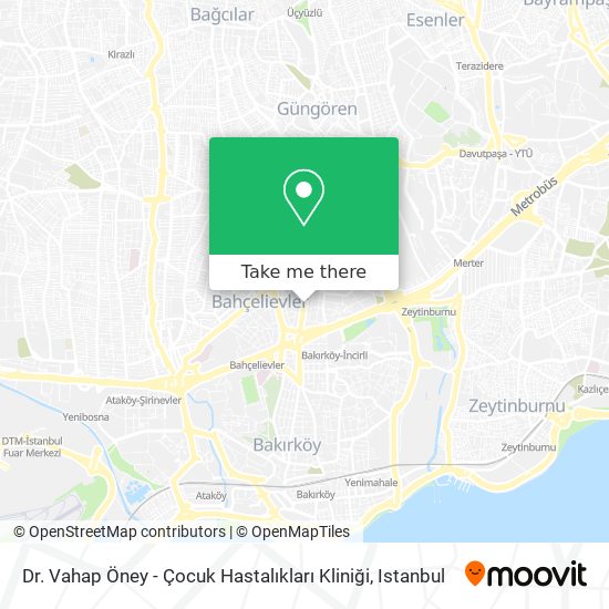 Dr. Vahap Öney - Çocuk Hastalıkları Kliniği map