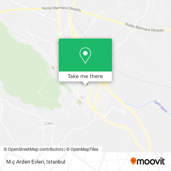 M.ç Arden Evleri map