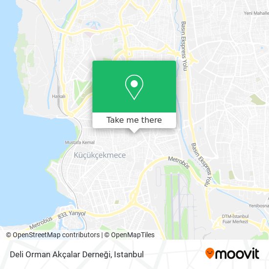 Deli Orman  Akçalar Derneği map