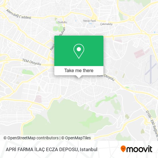 APRİ FARMA İLAÇ ECZA DEPOSU map