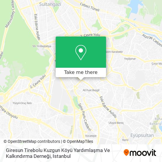Giresun Tirebolu Kuzgun Köyü Yardımlaşma Ve Kalkındırma Derneği map