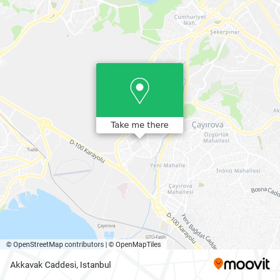 Akkavak Caddesi map