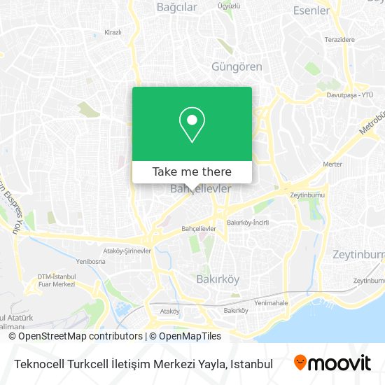 Teknocell Turkcell İletişim Merkezi Yayla map