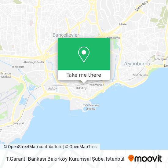 T.Garanti Bankası Bakırköy Kurumsal Şube map