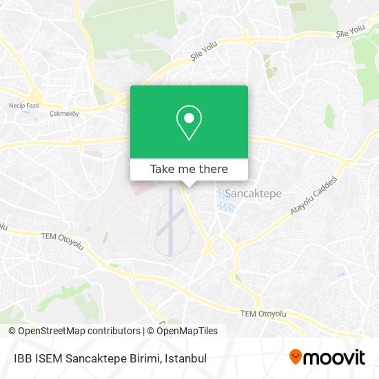 IBB ISEM Sancaktepe Birimi map