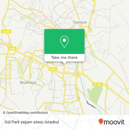 Gül Park yaşam sitesi map