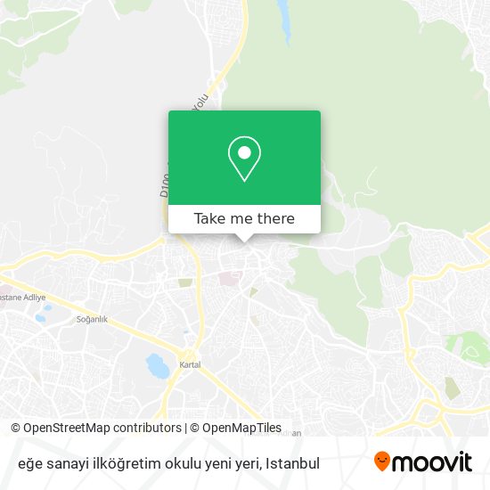 eğe sanayi ilköğretim okulu yeni yeri map